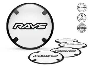 Rays Ruota Decalcomanie Versione Adesivi Resina Custom